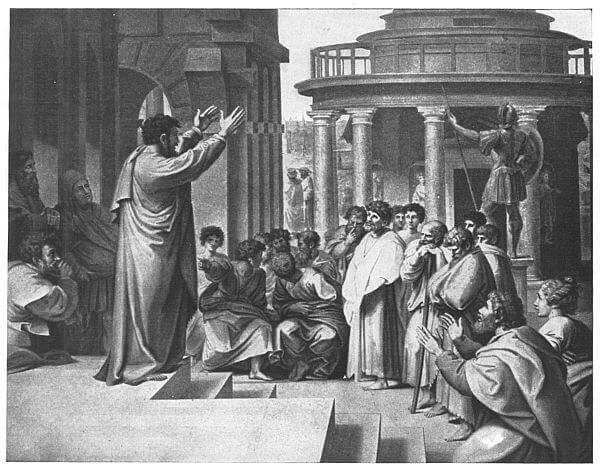 St. Paul Preaching at Athens
Painted by Raphael St. Paul Preaching at Athens
Painted by Raphael
